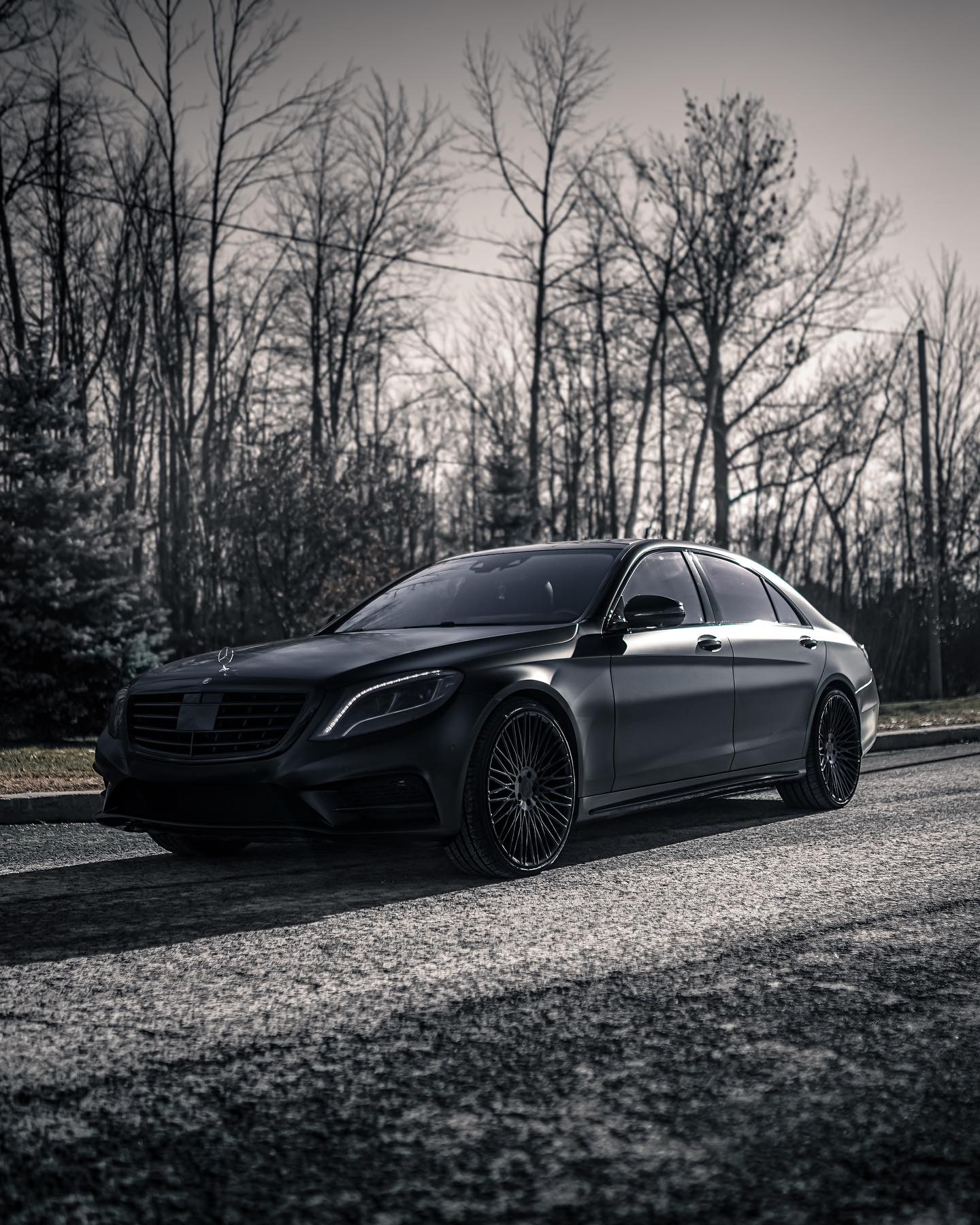 Mercedes Benz S Class, Satin Black